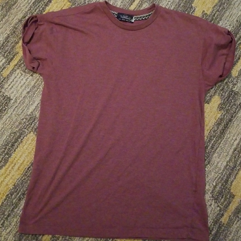 DARK PINK TOPMAN T SHIRT